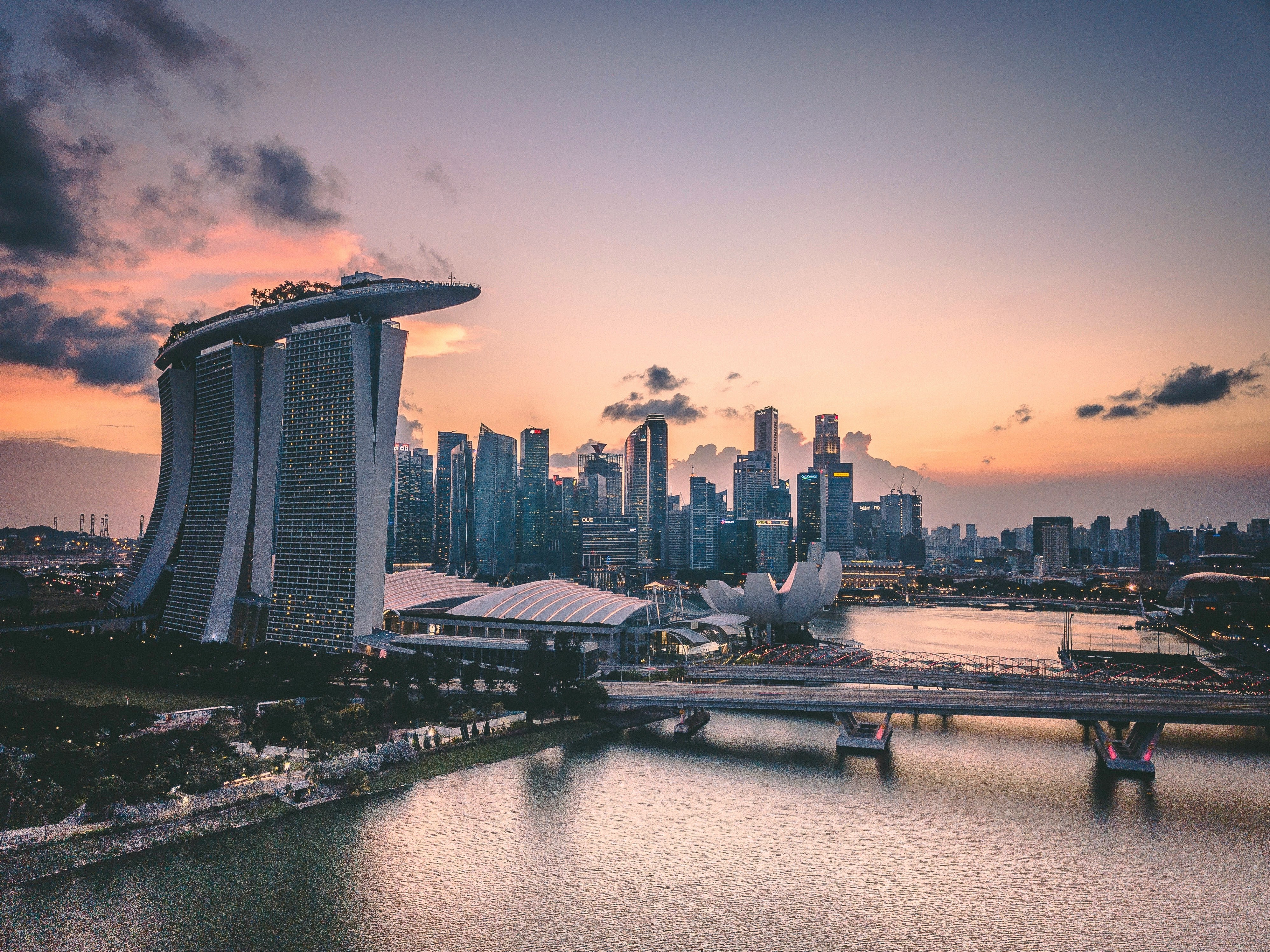 Modern skyline of Singapore
